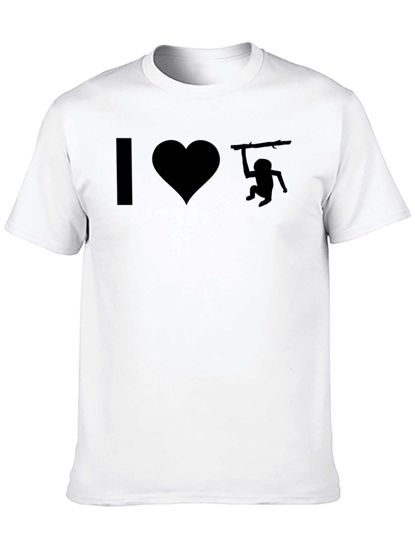 I Heart Monkey Bar T-Shirt - Black Cotton Tee