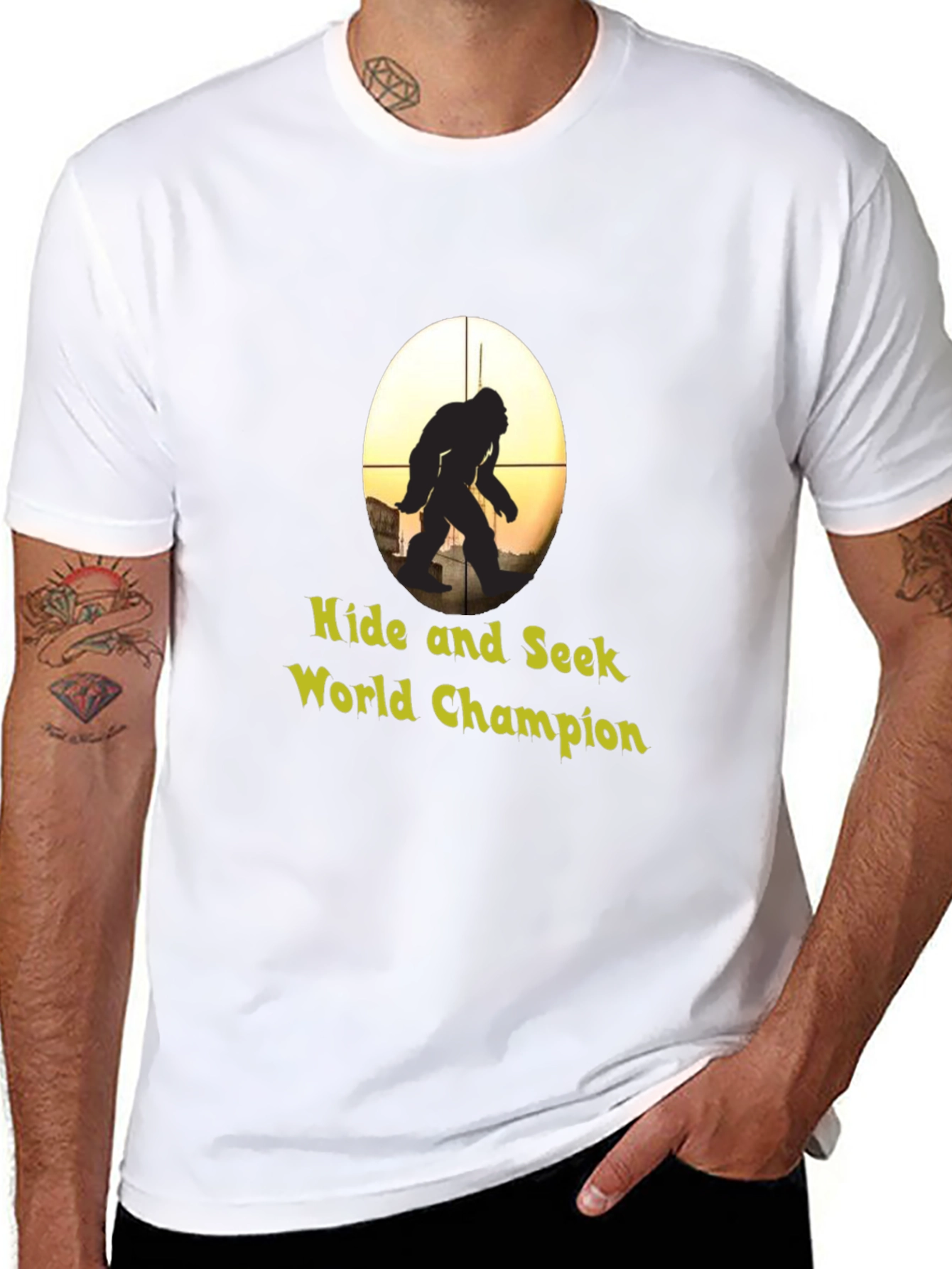 Hide & Seek World Champion Bigfoot Graphic T-Shirt