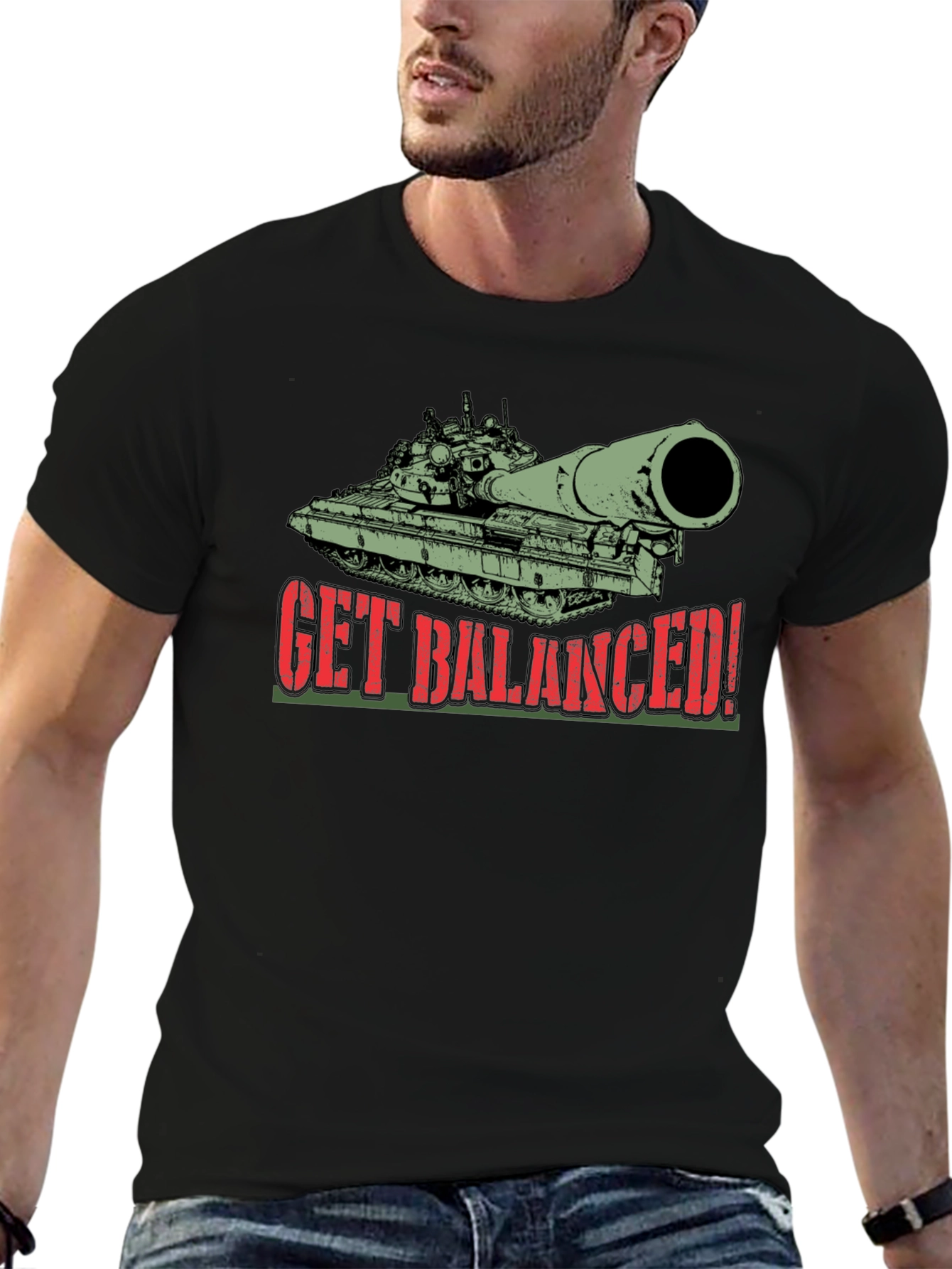Get Balanced! Tank T-Shirt - Black