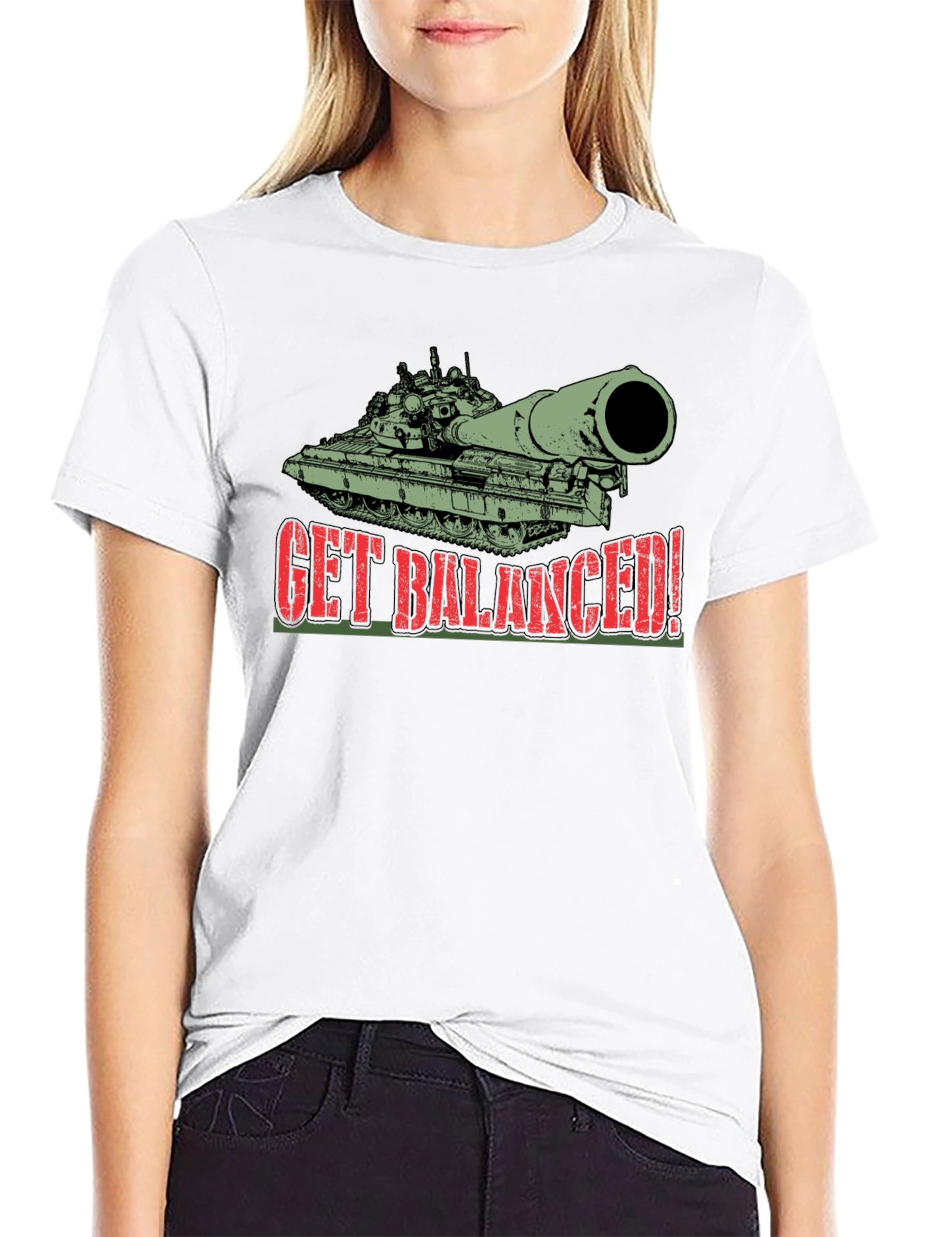 Get Balanced! Tank T-Shirt - Black