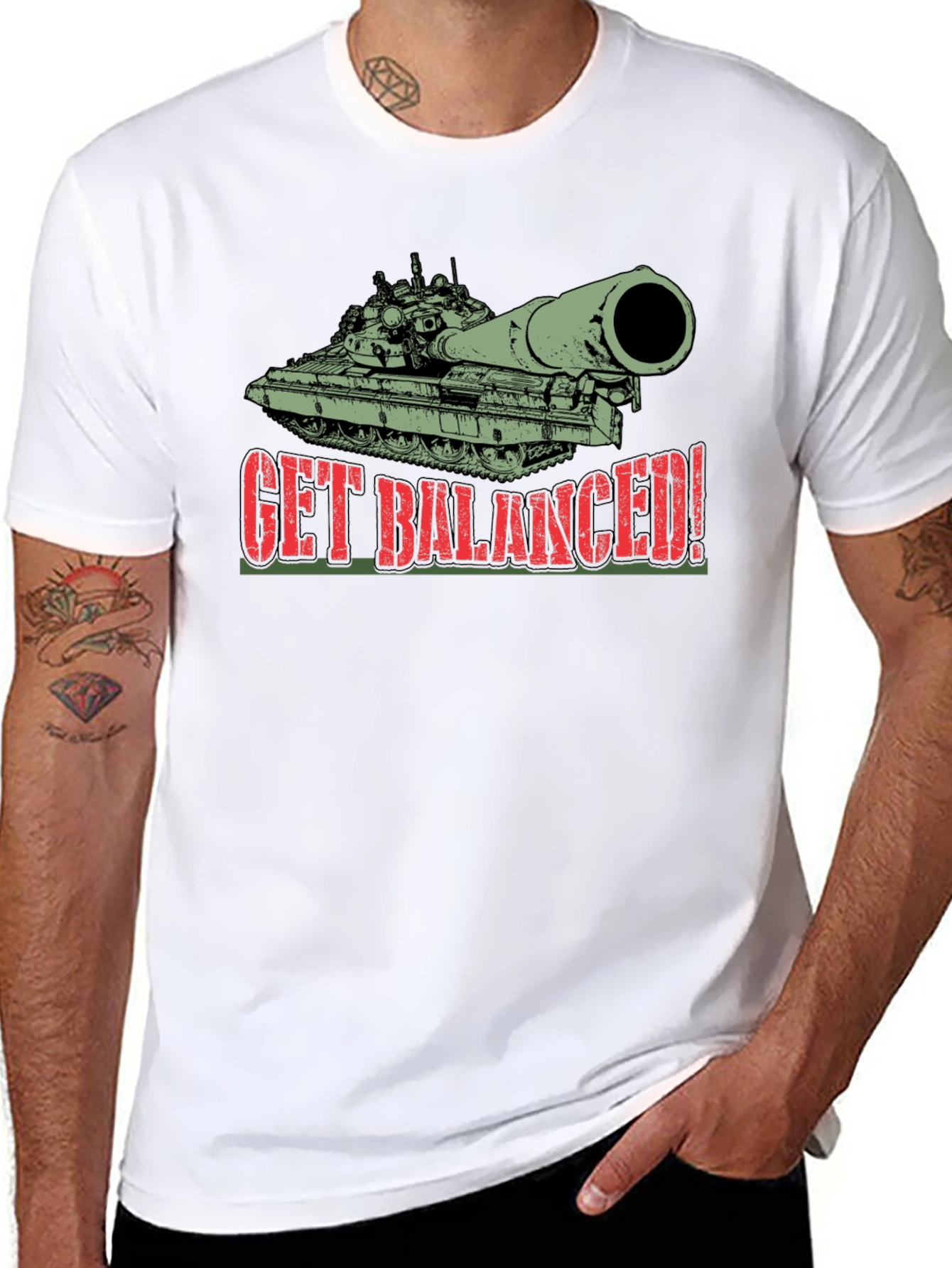 Get Balanced! Tank T-Shirt - Black