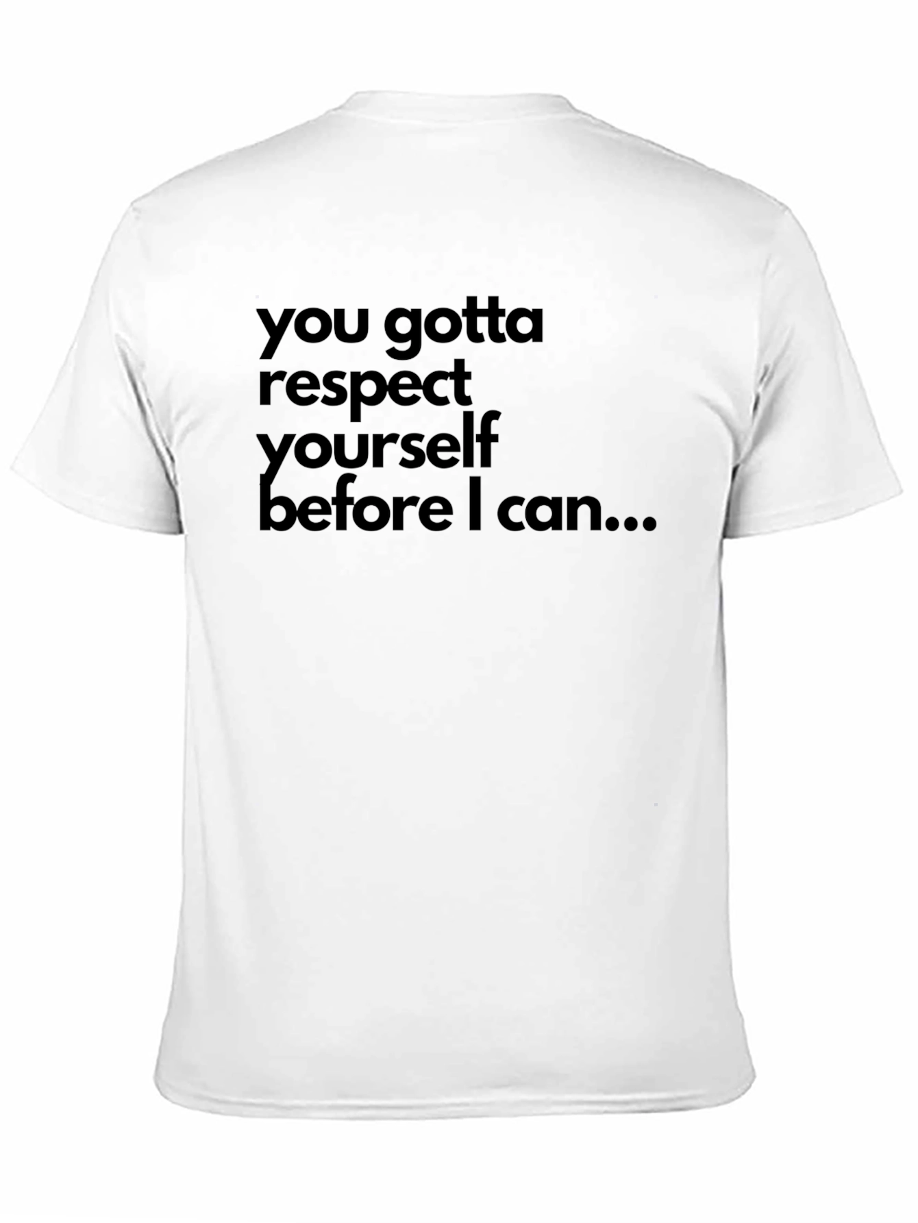 Respect Yourself Graphic Tee - Black Cotton T-Shirt